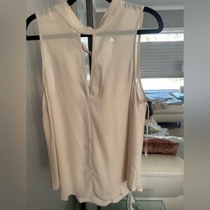 Elegant Cream Sleeveless Top